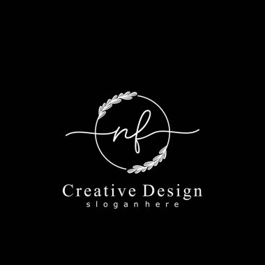 İlk logo kavramının ilk NF el yazısı.