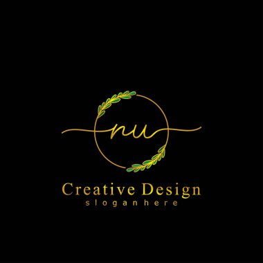 İlk logo kavramının ilk NU el yazısı.