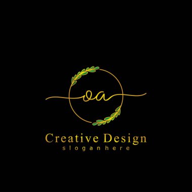 İlk logo kavramının ilk OA el yazısı.