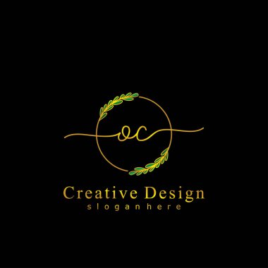 İlk logo kavramının ilk OC el yazısı.