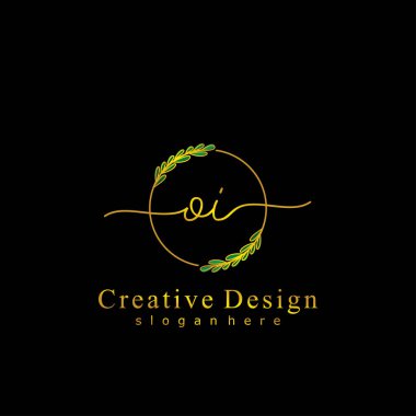 İlk logo kavramının ilk OI el yazısı.