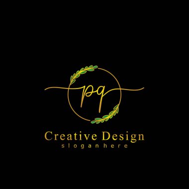 İlk logo kavramının ilk PQ el yazısı.