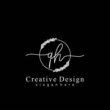 İlk logo kavramının ilk QH el yazısı.