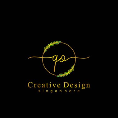 İlk logo kavramının ilk QO el yazısı.