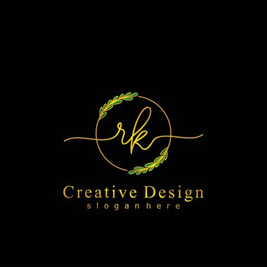 İlk logo kavramının ilk RK el yazısı.