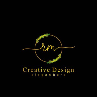 İlk logo kavramının ilk RM el yazısı.