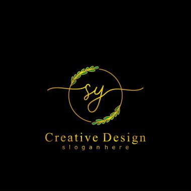 İlk logo kavramının ilk SY el yazısı.