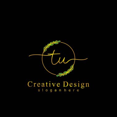 İlk logo kavramının TU el yazısı.