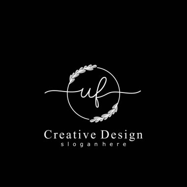 İlk logo kavramının ilk UF el yazısı.