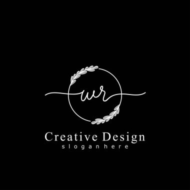 İlk logo kavramının ilk WR el yazısı.