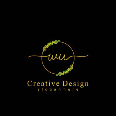 İlk logo kavramının ilk WU el yazısı.