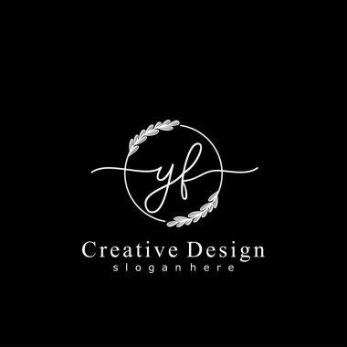 İlk logo kavramının YF el yazısı.