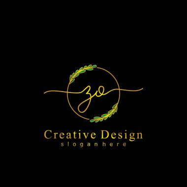 İlk logo kavramının ilk ZO el yazısı.