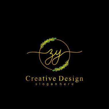 İlk logo kavramının ilk ZY el yazısı.