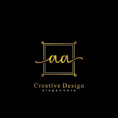 İlk logo kavramının ilk AA el yazısı.