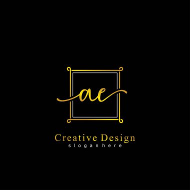 İlk logo kavramının ilk AE el yazısı.