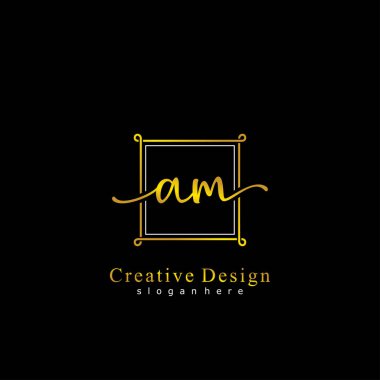 İlk logo kavramının başlangıçtaki AM el yazısı.