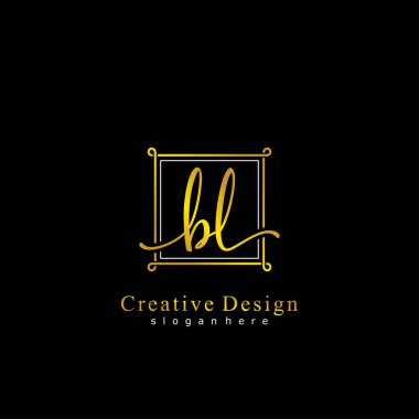 İlk logo kavramının ilk BL el yazısı.