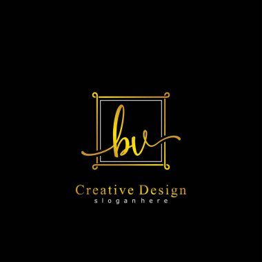 İlk logo kavramının ilk BV el yazısı.