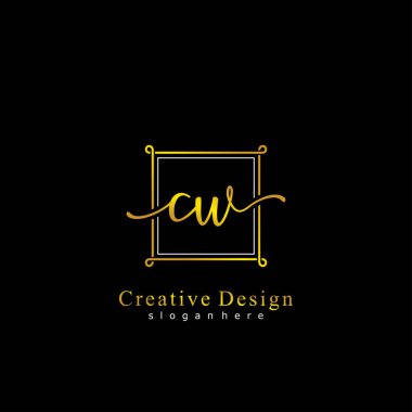 İlk logo kavramının ilk CW el yazısı.