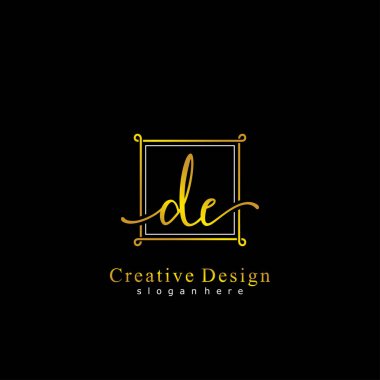 İlk logo kavramının ilk DE el yazısı.