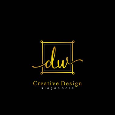 İlk logo kavramının ilk DW el yazısı.