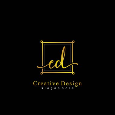 İlk logo kavramının ilk ED el yazısı.