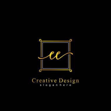 İlk logo kavramının ilk EE el yazısı.