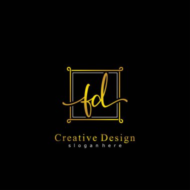 İlk logo kavramının FD el yazısı.