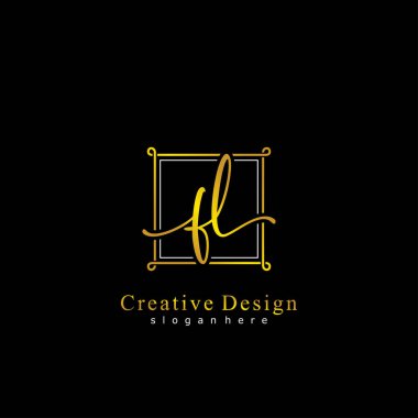 İlk logo kavramının FL el yazısı.