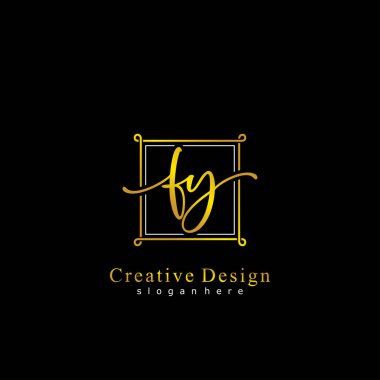 İlk logo kavramının ilk FY el yazısı.