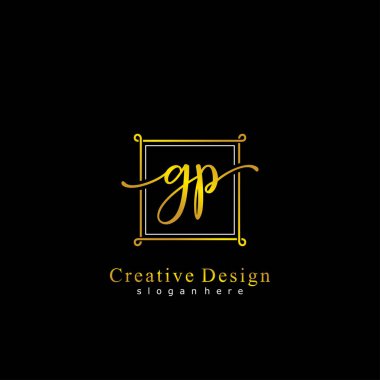 İlk logo kavramının GP el yazısı.