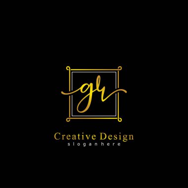 İlk logo kavramının ilk GR el yazısı.