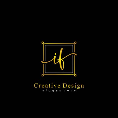 İlk logo kavramının ilk IF el yazısı.