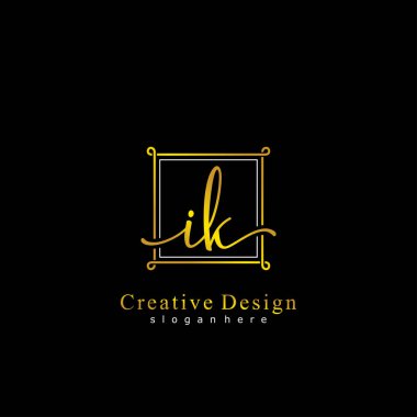 İlk logo kavramının ilk IK el yazısı.