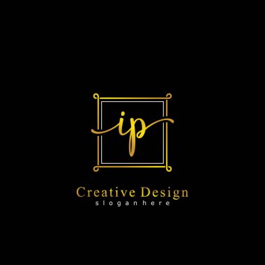 İlk logo kavramının IP el yazısı.