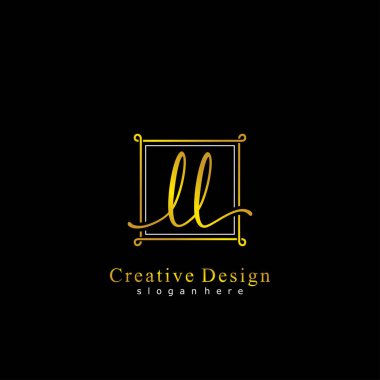 İlk logo kavramının ilk LL el yazısı.