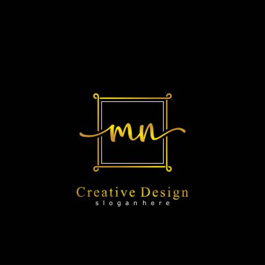 İlk logo kavramının ilk MN el yazısı.