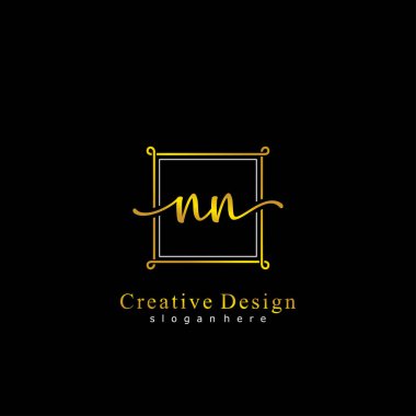 İlk logo kavramının ilk NN el yazısı.