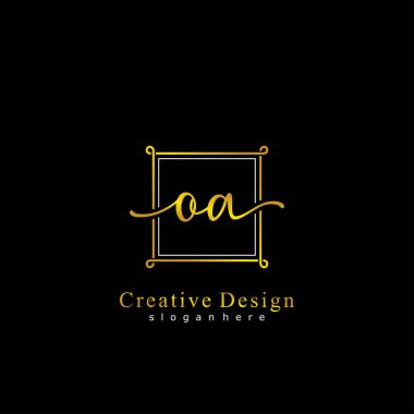 İlk logo kavramının ilk OA el yazısı.