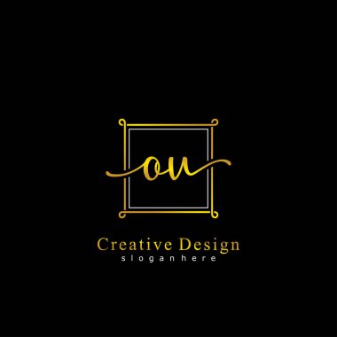 İlk logo kavramının ilk OU el yazısı.