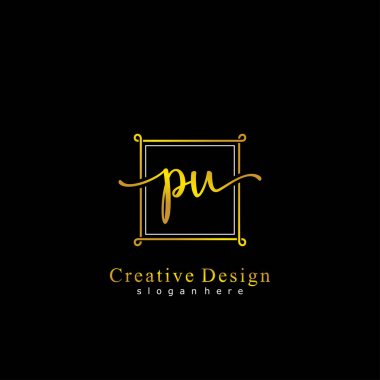 İlk logo kavramının ilk PU el yazısı.