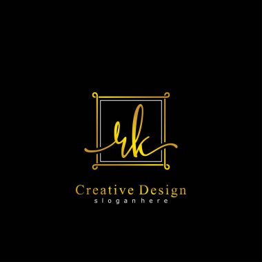 İlk logo kavramının ilk RK el yazısı.