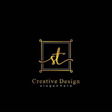 İlk logo kavramının ST el yazısı.
