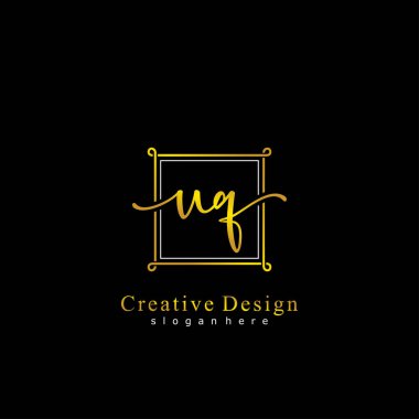 İlk logo kavramının ilk UQ el yazısı.