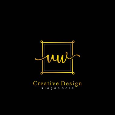 İlk logo kavramının ilk UW el yazısı.