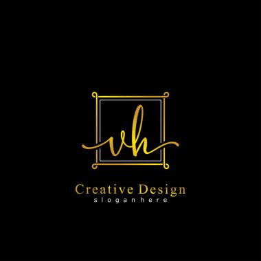 İlk logo kavramının ilk VH el yazısı.