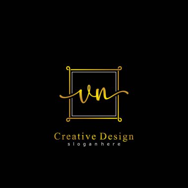 İlk logo kavramının ilk VN el yazısı.