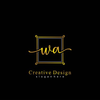 İlk logo kavramının ilk WA el yazısı.