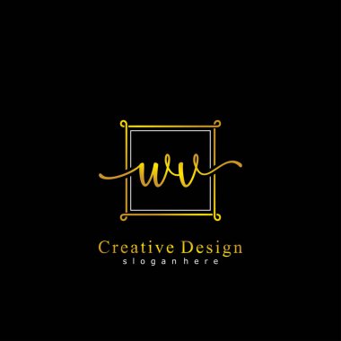 İlk logo kavramının ilk WV el yazısı.